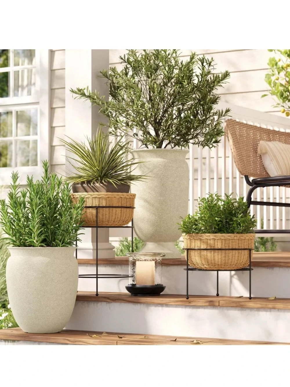 Small Plastic Outdoor Planter Pot - Threshold™ designed with Studio McGee